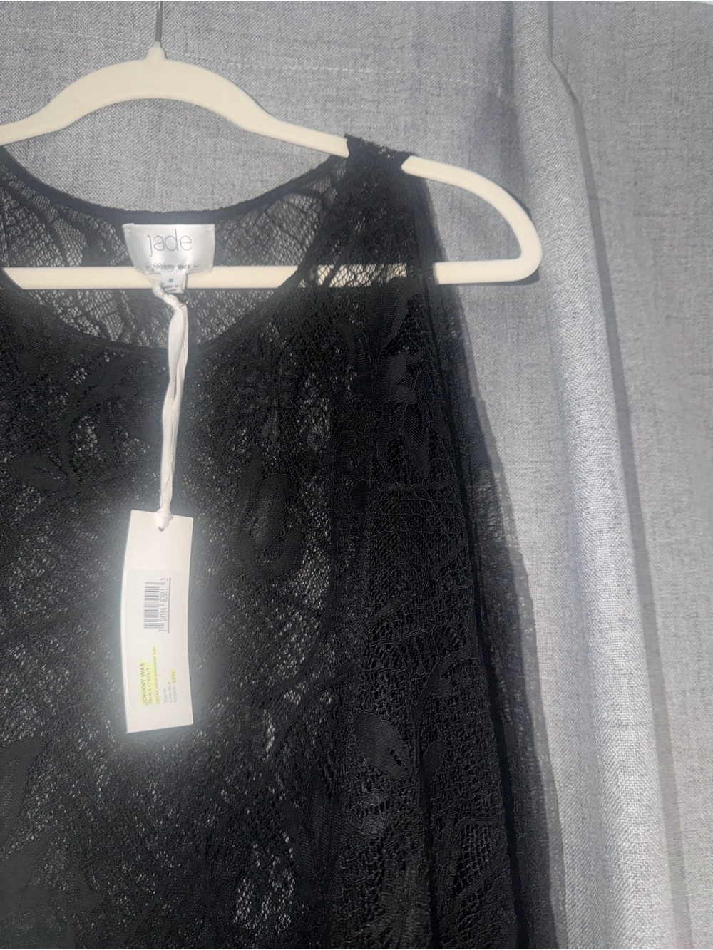 Johnny Was Black Lace Chemise Slip - Women's Intimates